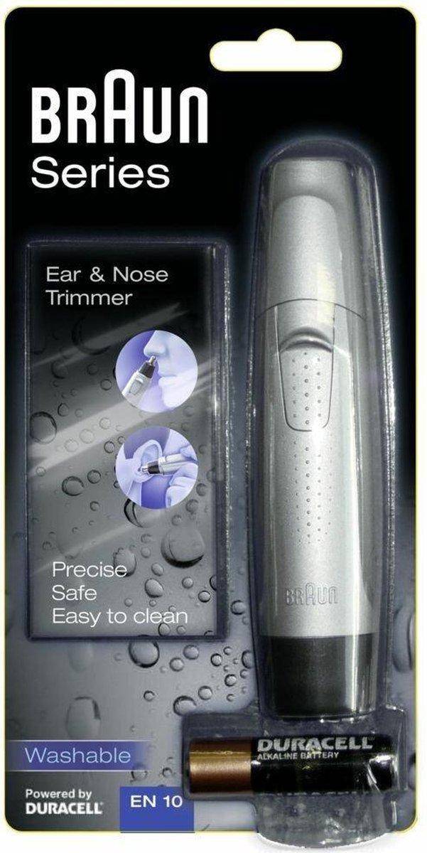 1St. Braun EN 10 Braun Ohr-/Nasenhaartrimmer EN 10, silber-3