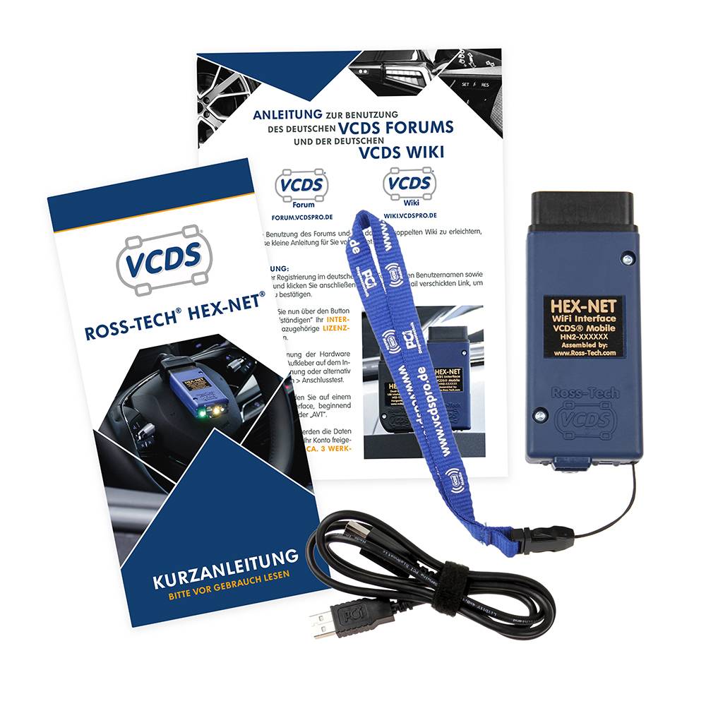 VCDS® VCDS HEX-NET® Basiskit Professional (WIFI) Diagnosegerät für VW, Audi, Seat, Skoda, Cupra-2