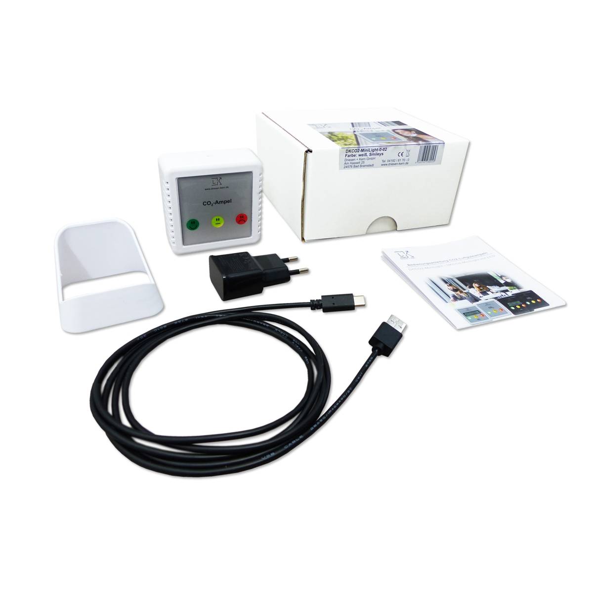 DKCO2-MiniLight CO2-Ampel netzbetrieben detektiert Kohlendioxid-4