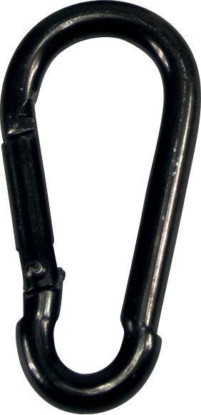 Feuerwehr-Karabinerhaken schwarz-Zn 50x 5mm-0