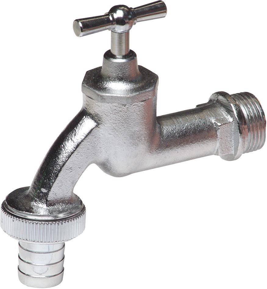 Wasserhahn Messing AG D 3/4Z Tülle 3/4Z mit Auslauftülle Floraworld-0