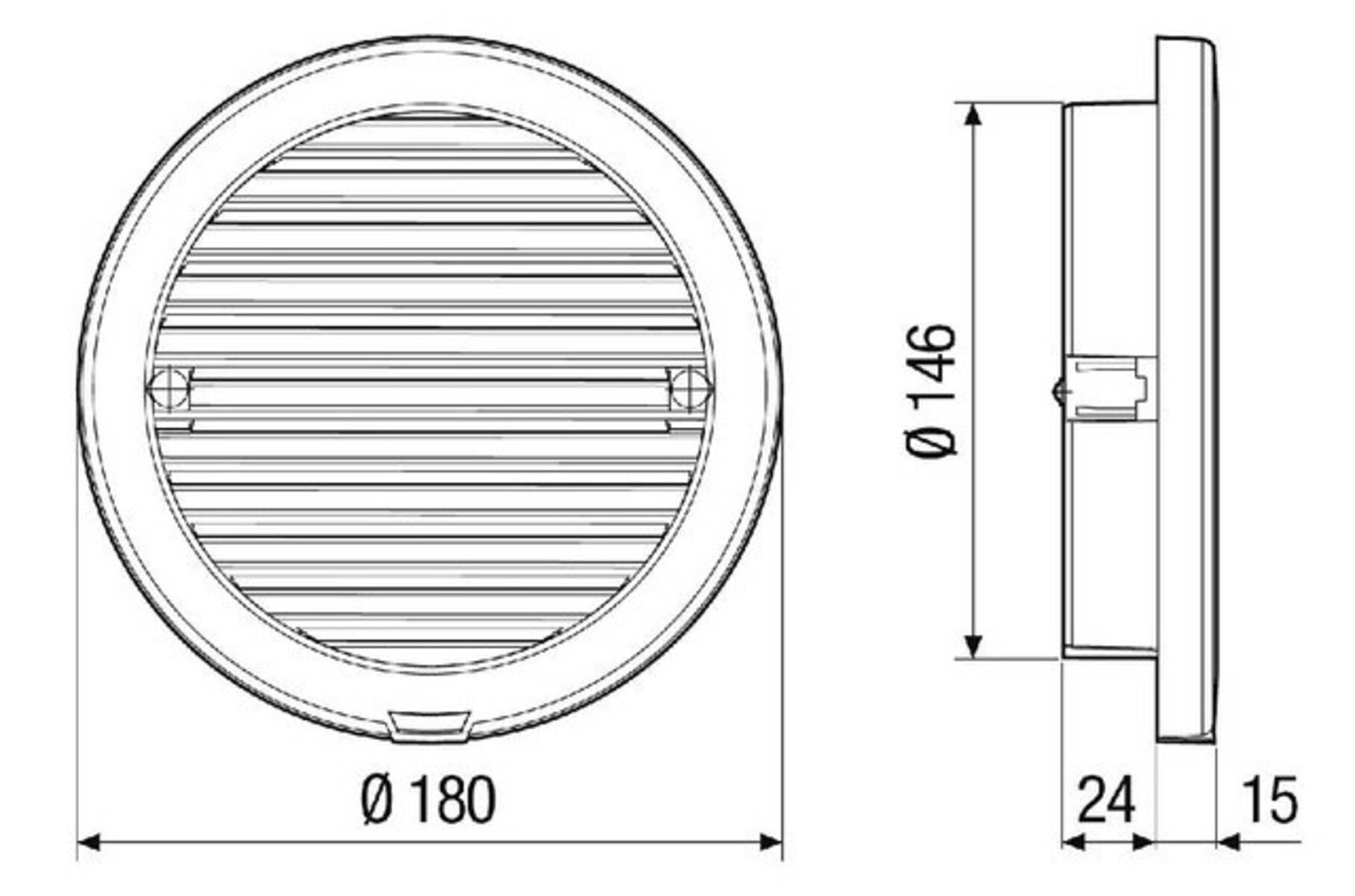 MAICO - Außenabdeckung weiß E-Set PP45 PP 45 AKR 0093.1635-2