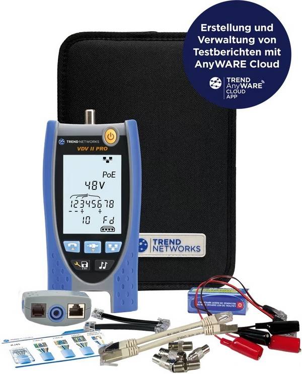 TREND Networks Verdrahtungstester VDV II Pro BT