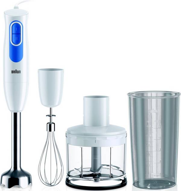 BRAUN - MQ 20.236 M Stabmixer 600W 2 Stufen+Zerkleinerer/Schneeb. 1 (0X22111491)