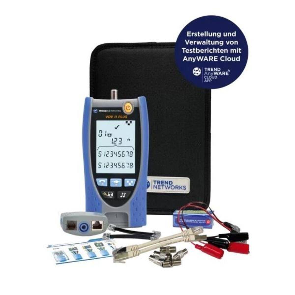 TREND Networks Verdrahtungstester VDV II Plus BT-0