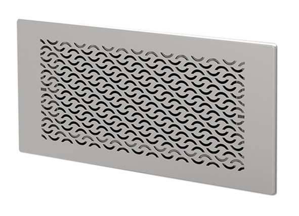 Helios FlexPipe Wand-Gitter-Set FRS-WGS 3, pulverbeschichtet, Design 3 für Wand-Boden-Kasten