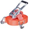 Spanngurt Zurrgurt mit Ratsche 2-teilig 4000 kg (2000 daN) Spitzhaken 50 mm breit 4 m lang orange