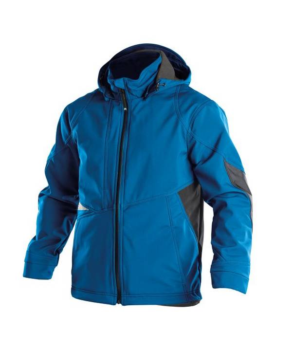 DASSY® Gravity Softshell-Jacke Azurblau/Anthrazitgrau Gr. 4XL