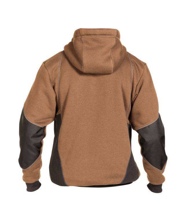 Sweatshirt-Jacke, LEHMBRAUN/ANTHRAZITGRAU, Gr. 4XL-1