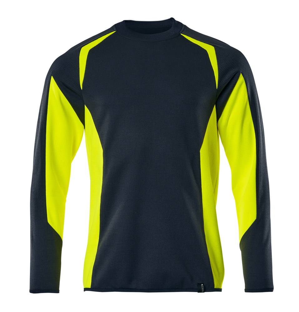 Mascot Sweatshirt Schwarzblau/Hi-vis Gelb, XS-0