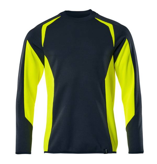 Mascot Sweatshirt Schwarzblau/Hi-vis Gelb, XS