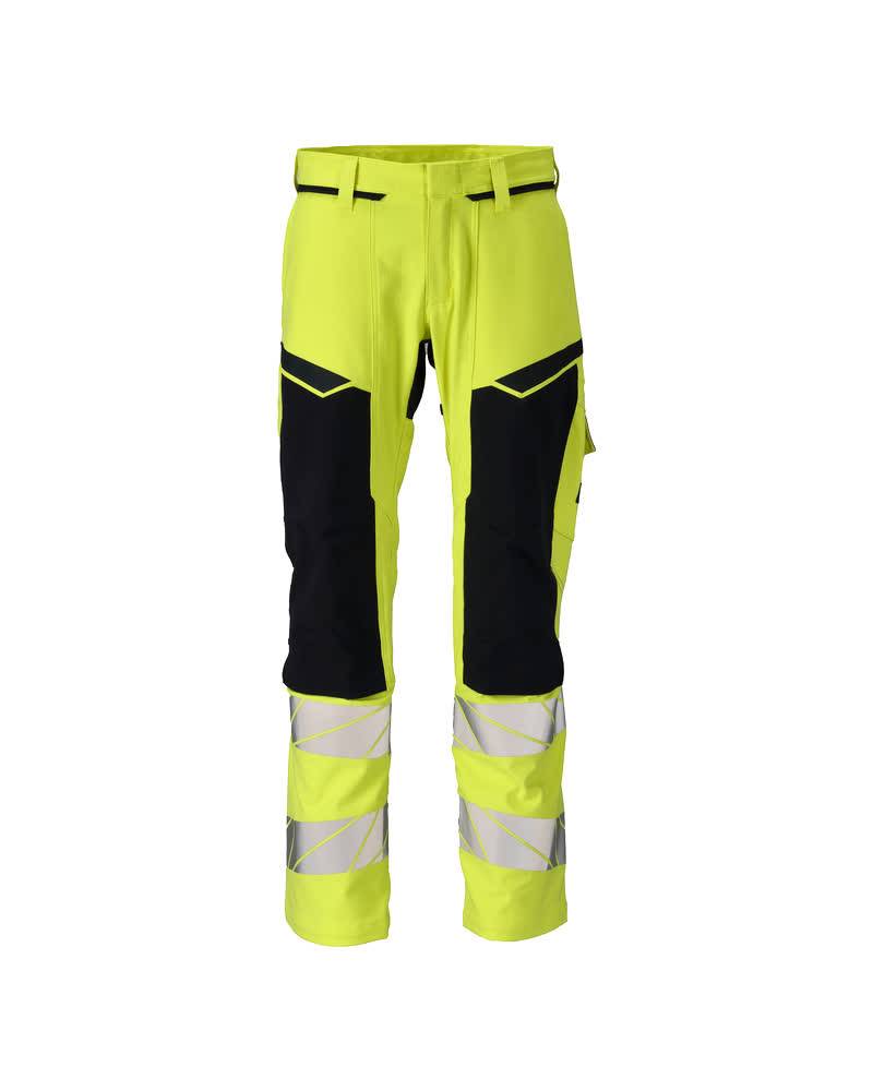Mascot Hose mit Knietaschen Hi-vis Gelb/Schwarzblau, 76C47-0