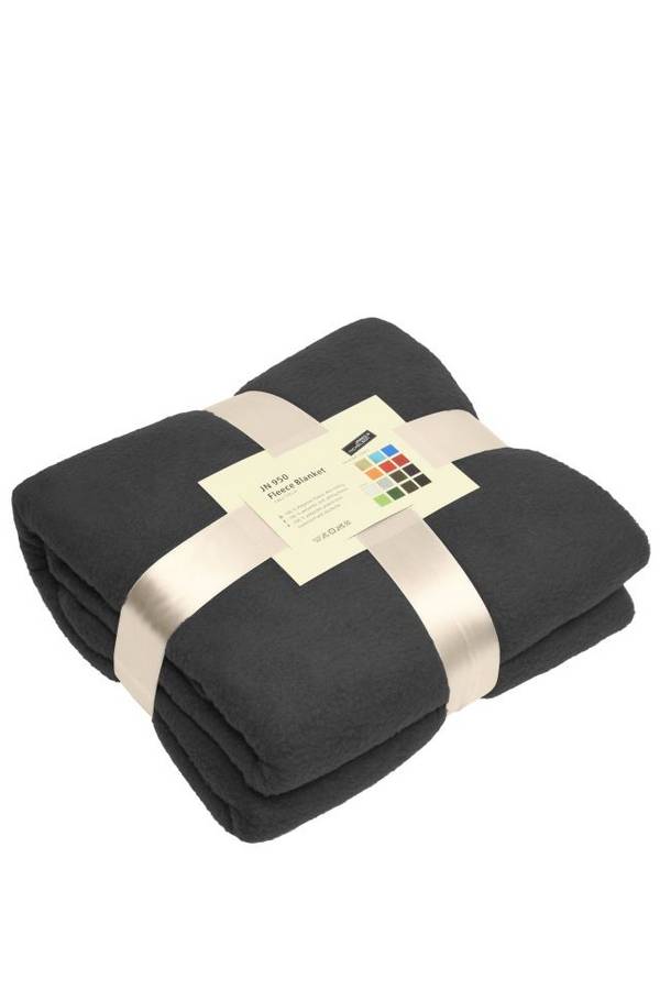 Fleece Blanket Vielseitig verwendbare Fleecedecke für Gastronomie und Freizeit grau, Gr. one size