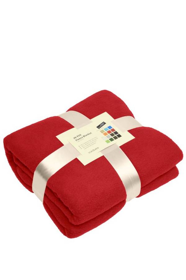 Fleece Blanket Vielseitig verwendbare Fleecedecke für Gastronomie und Freizeit rot, Gr. one size