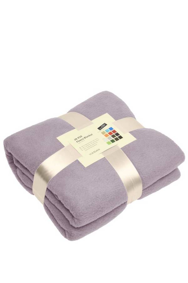 Fleece Blanket Vielseitig verwendbare Fleecedecke für Gastronomie und Freizeit grau, Gr. one size