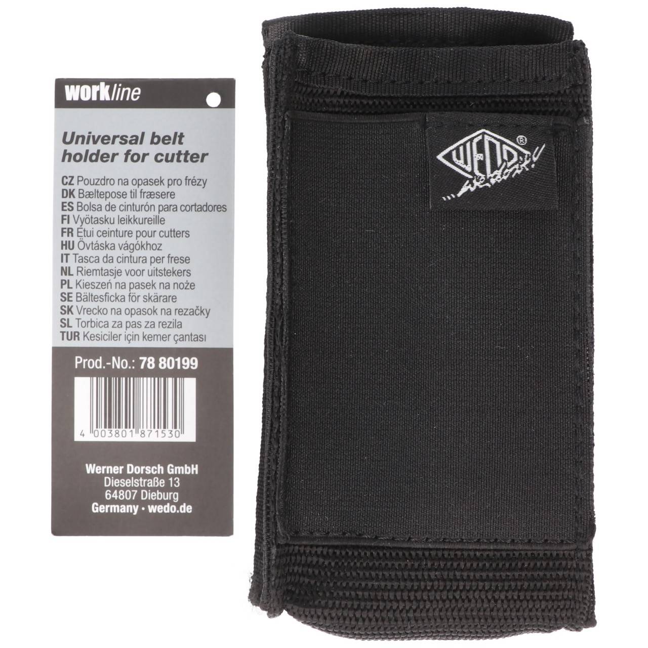 Universal-Gürteltasche für Cutter, strapazierfähiges Polyestergewebe, mit Clip zur einfachen Befestigung am Gürtel...-0