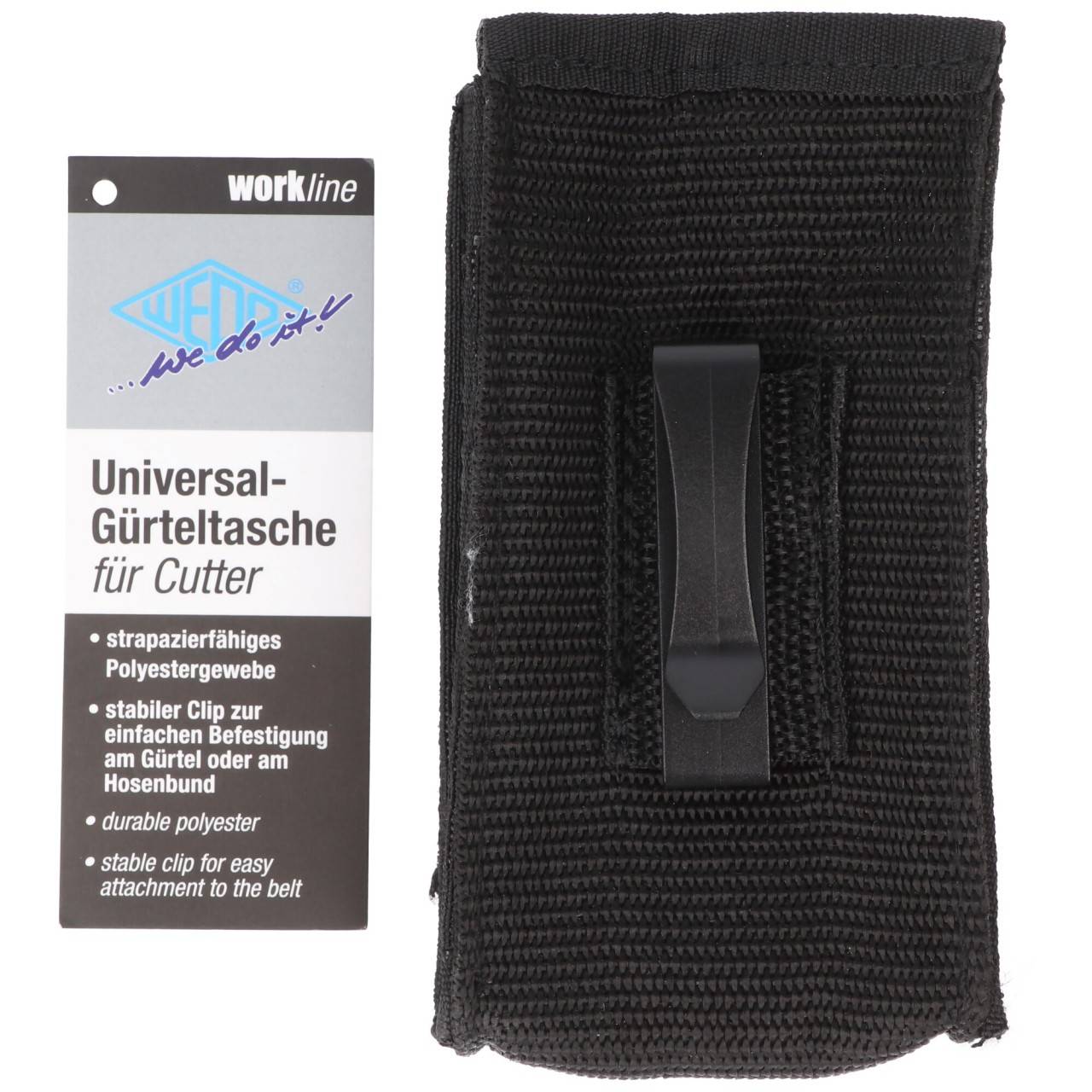 Universal-Gürteltasche für Cutter, strapazierfähiges Polyestergewebe, mit Clip zur einfachen Befestigung am Gürtel...-1