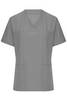 Ladies' Stretch-Kasack Elastischer Kasack mit V-Ausschnitt grau, Gr. L