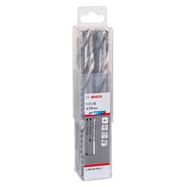 Bosch Spiralbohrer HSS-Co 8,0 x 75 x 117 mm 5 Stk. ( 2608585894 ) Kobalt Legierung DIN 338 für Metall