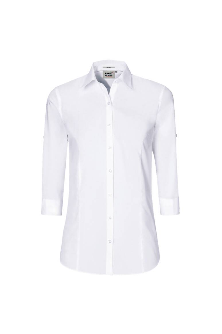 HAKRO 3/4-Arm-Vario Bluse MIKRALINAR® weiß, XS-0