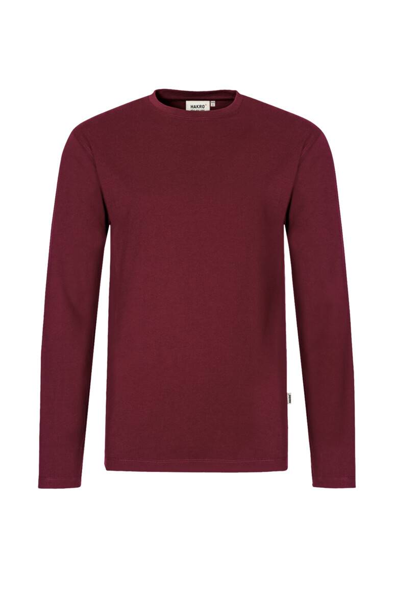 HAKRO Longsleeve MIKRALINAR® weinrot, M
