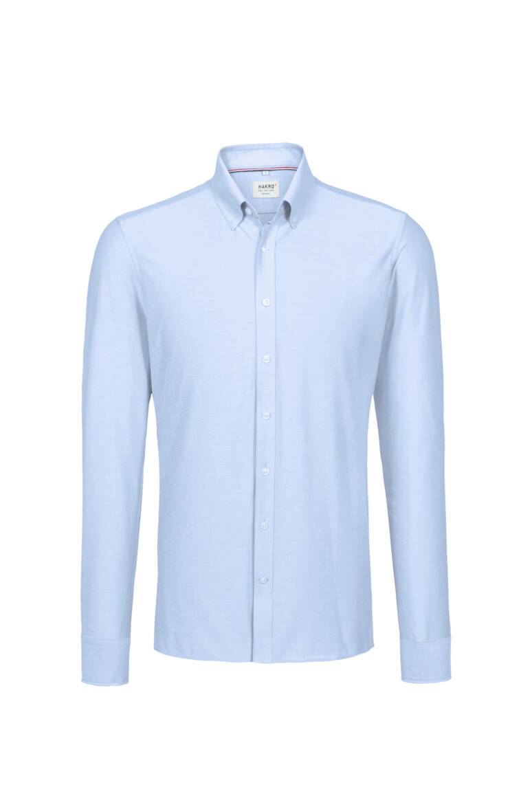 HAKRO Hemd Natural Stretch Regular ozeanblau, 3XL