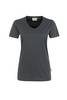 HAKRO Damen V-Shirt MIKRALINAR® anthrazit, 4XL