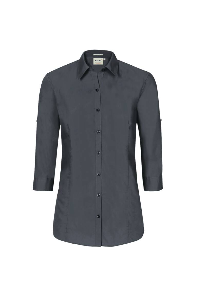HAKRO 3/4-Arm-Vario Bluse MIKRALINAR® anthrazit, 3XL