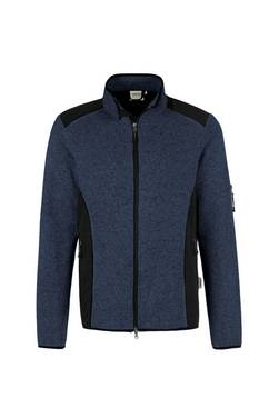 HAKRO Strickfleecejacke Dawson marine meliert, M