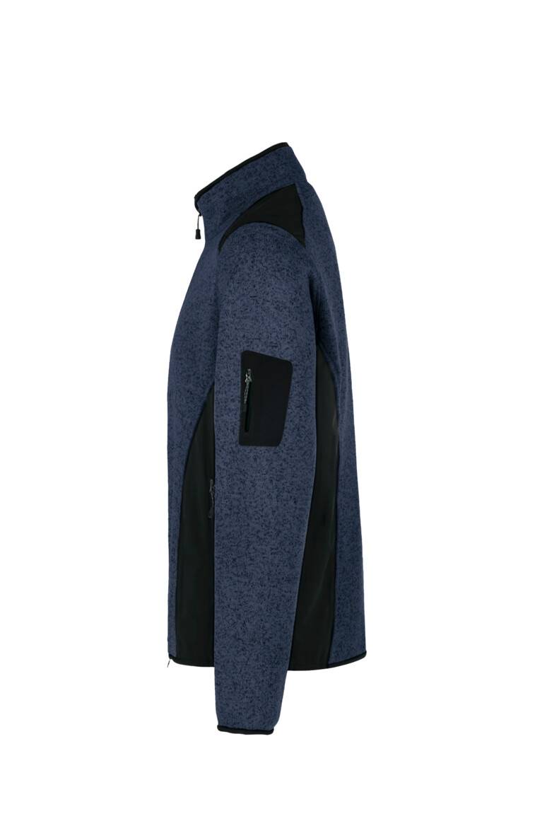 HAKRO Strickfleecejacke marine meliert, XL-2
