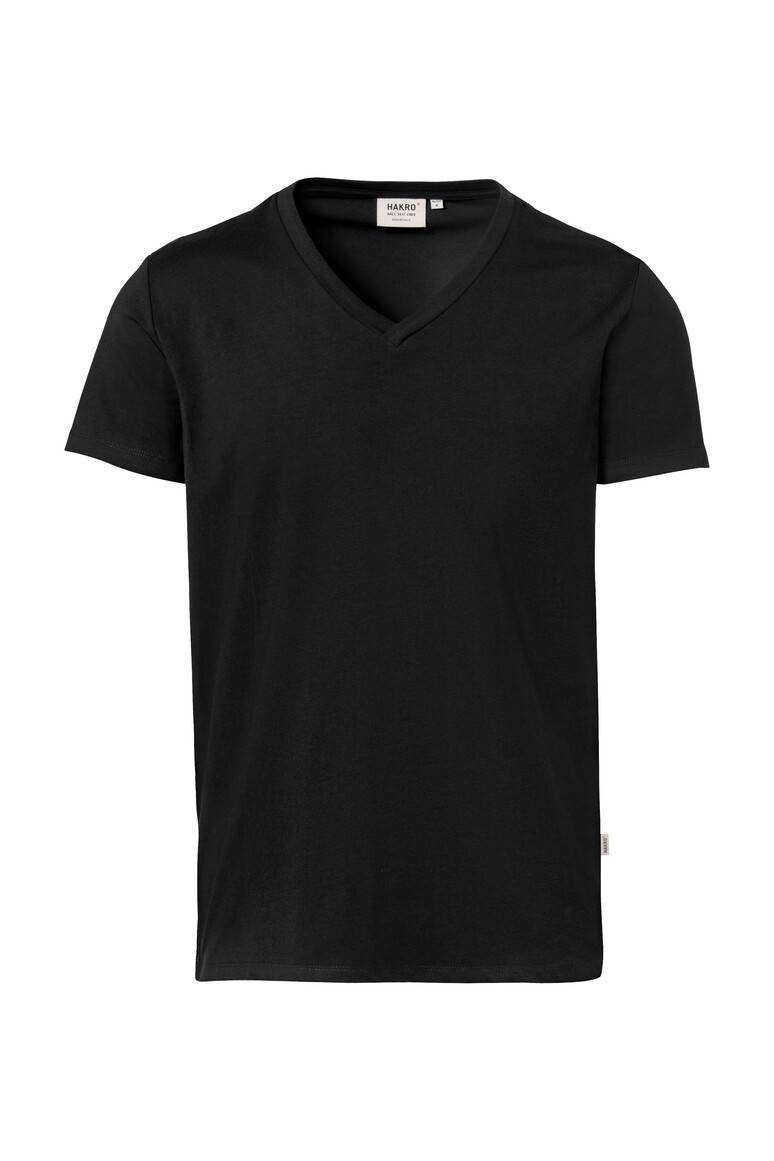HAKRO V-Shirt Stretch schwarz, M-0
