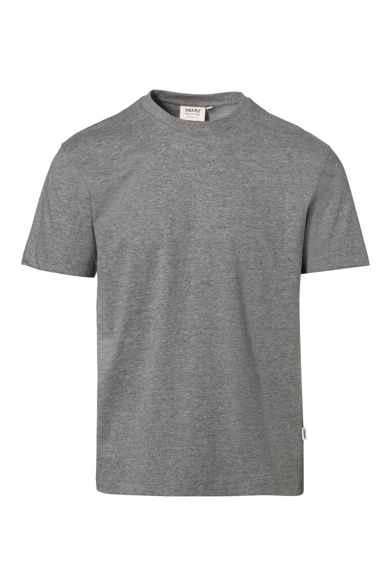 HAKRO T-Shirt Heavy grau meliert, XS