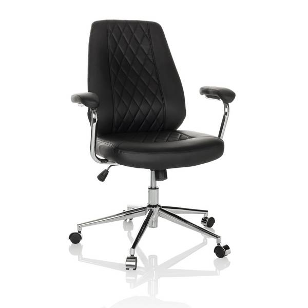 Drehstuhl Bürostuhl THEO I Kunstleder schwarz hjh OFFICE
