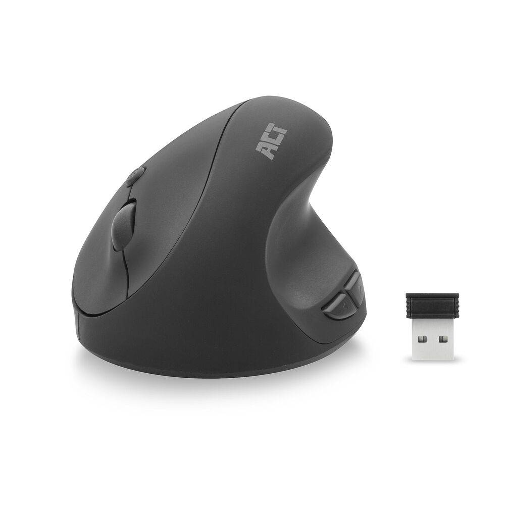 ACT AC5101 Wireless Ergonomic Mouse | 1600 DPI | Vertikal | 6 Tasten | Schwarz-0