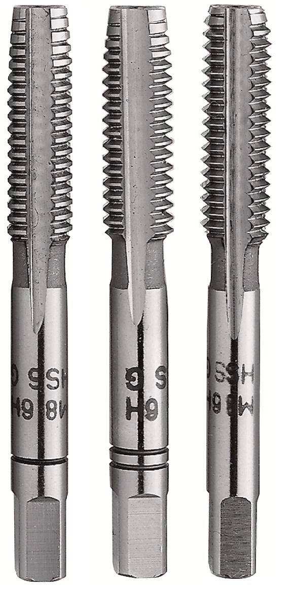 Projahn Handgewindebohrersatz 3-teilig HSS-G DIN 352 BSW Grobgewinde (BS 84) - 1/2 Zoll-0