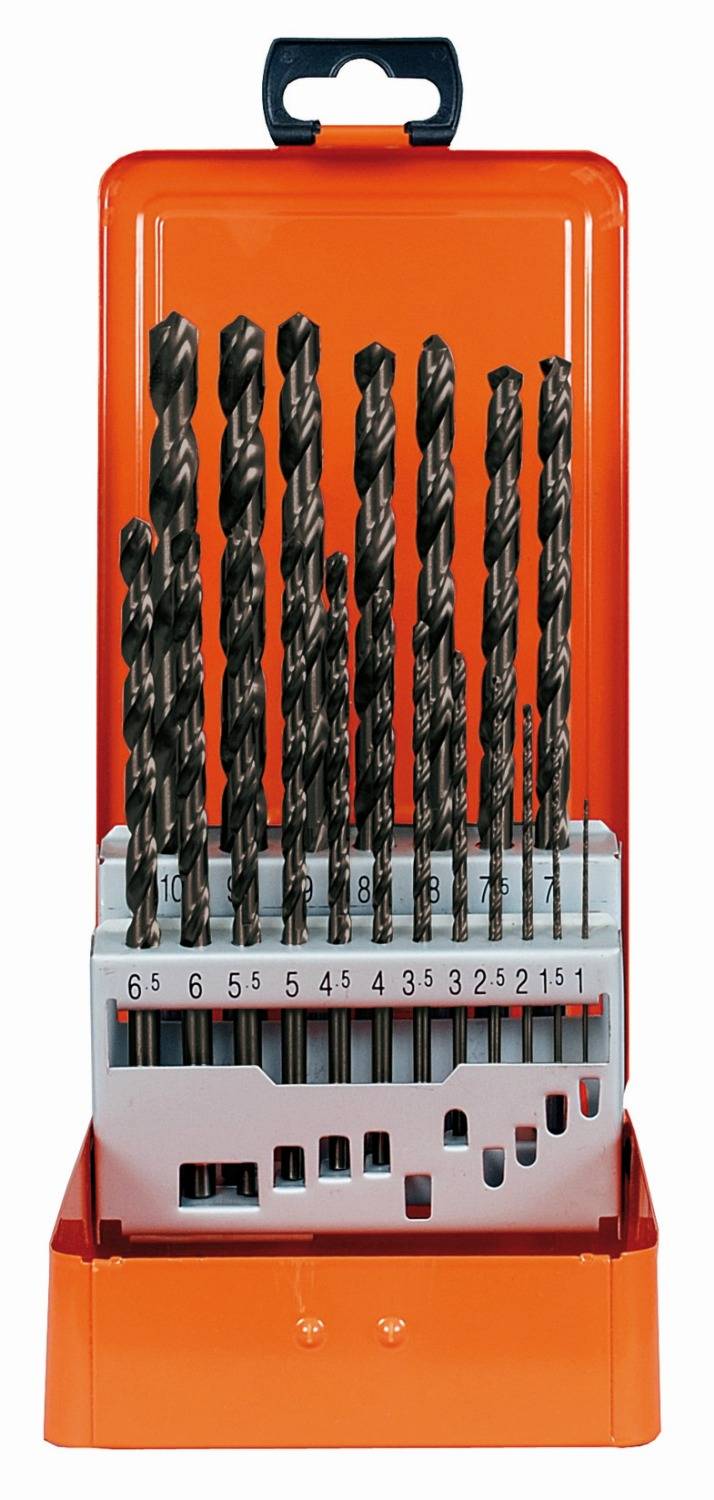 Projahn Sortiment lange Spiralbohrer HSS-G DIN 340 - 1 bis 10 mm - 19-teilig-0