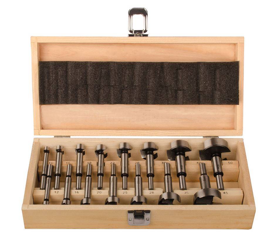 Projahn Sortiment Forstnerbohrer ECO 15 bis 35 mm - 15-teilig in Holzkasten-0