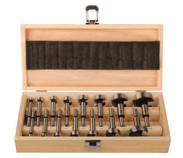 Projahn Sortiment Forstnerbohrer ECO 15 bis 35 mm - 15-teilig in Holzkasten