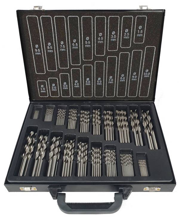 Projahn Metall-Magazin Spiralbohrer BASIC HSS-G DIN 338 - 1 bis 10 mm - 170-teilig