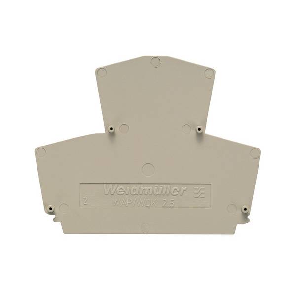 Weidmüller WAP WDK2.5, Endplatte, 20 Stück(e), Wemid, Beige, -50 - 120 °C, V0