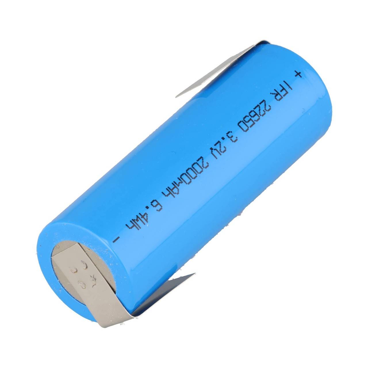IFR22650 3,2Volt bis 3,3 Volt 2000mAh LiFePO4 Akku mit Lötfahne in Z-Form, 65 x 22,1mm-2