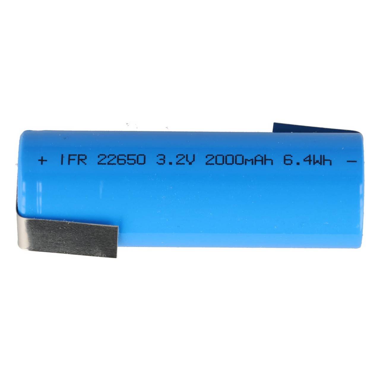 IFR22650 3,2Volt bis 3,3 Volt 2000mAh LiFePO4 Akku mit Lötfahne in Z-Form, 65 x 22,1mm-3