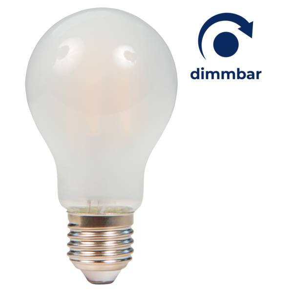 LED Filament Glühlampe McShine "Filed", E27, 7W, 820 lm, warmweiß, dimmbar, matt