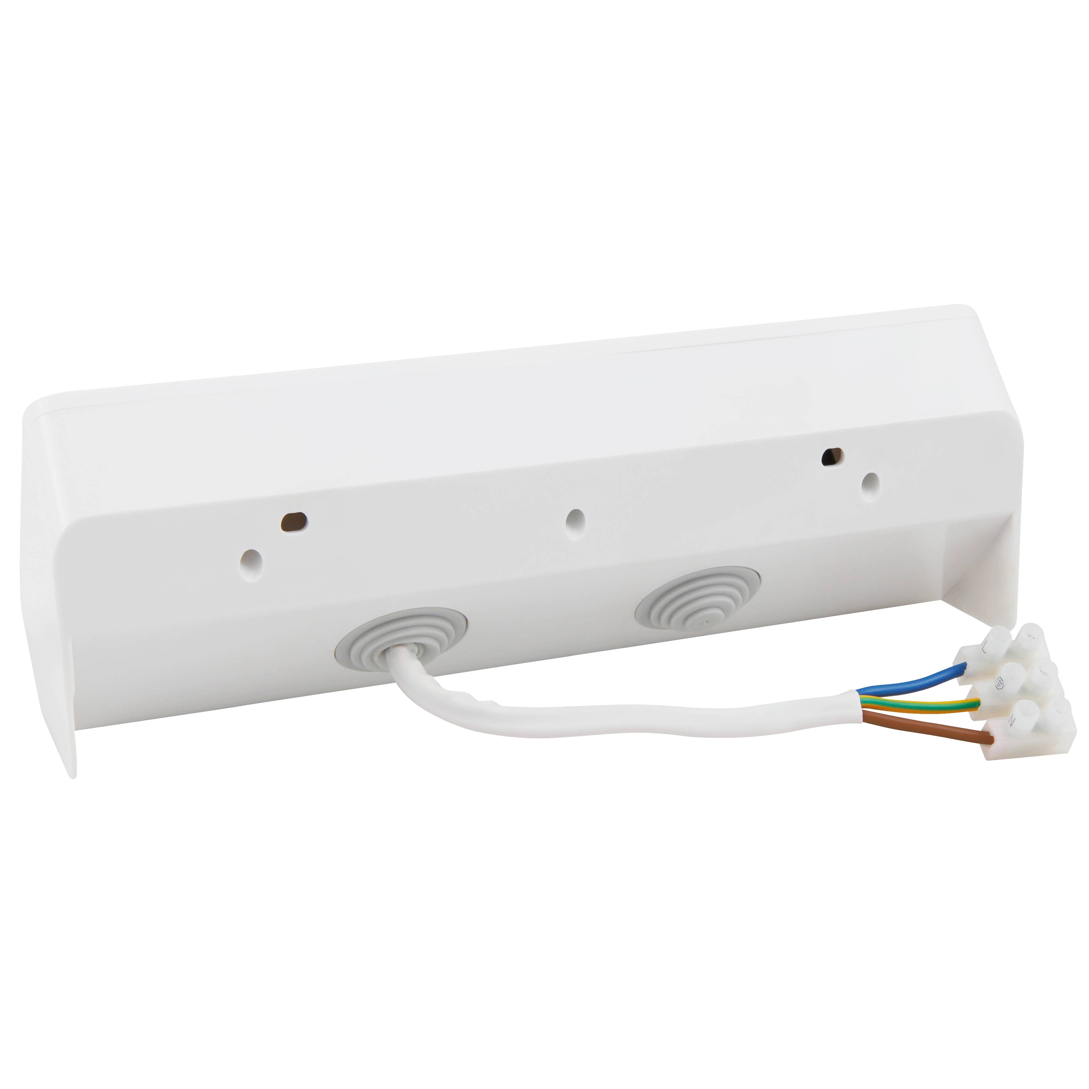 McPower - CUP Aufbau-Steckdosenblock weiß, 3-fach & 2x USB-A-3