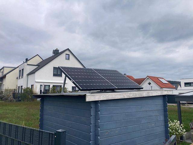 Halterung-Set für ein Solarpanele mit Aufständerung bis 40°-4