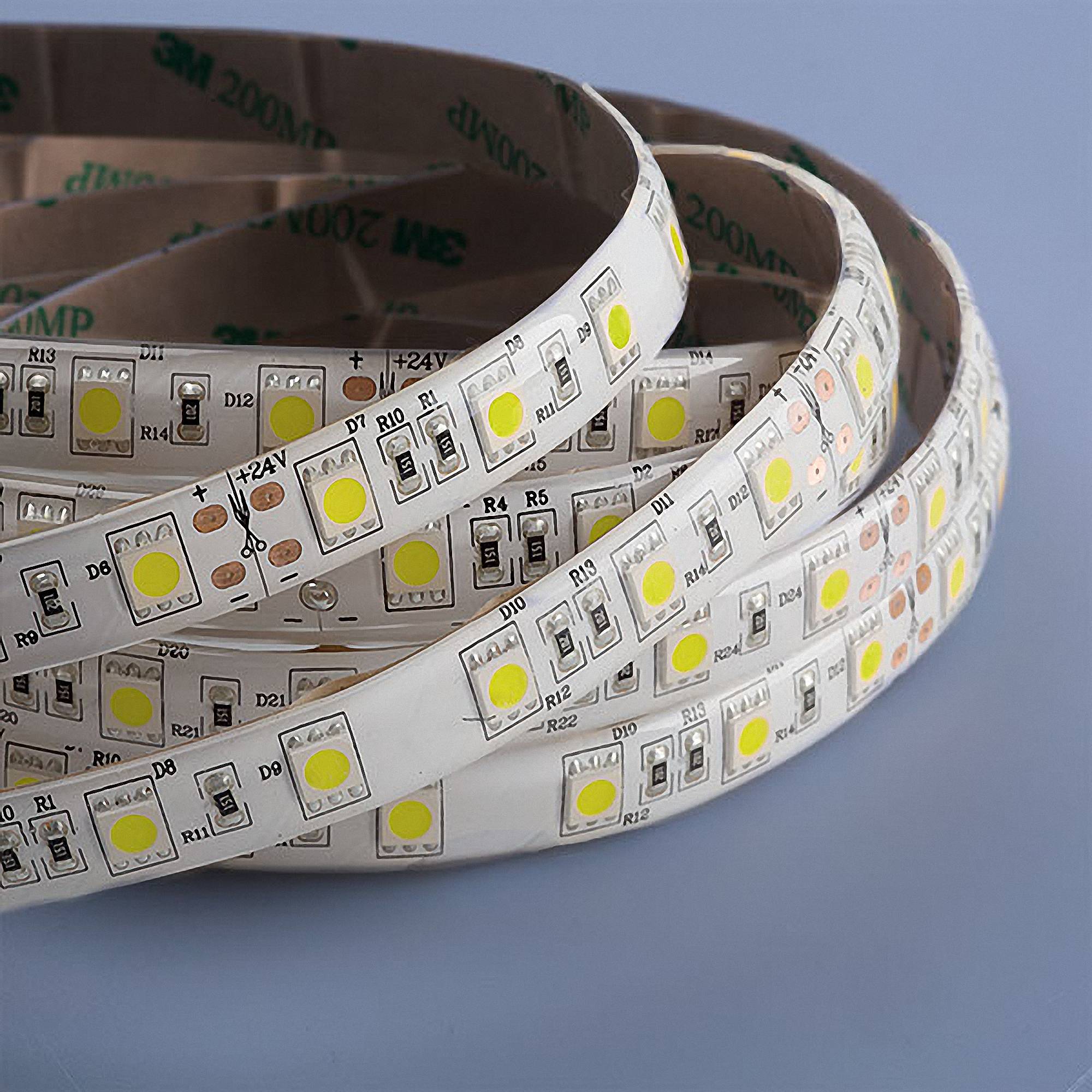 LED Strip 5050 Kaltweiß (6000k) 72W 500CM 24V IP44-0