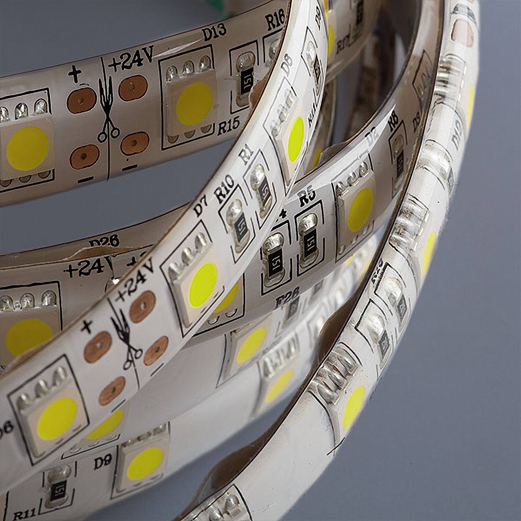 LED Strip 5050 Kaltweiß (6000k) 72W 500CM 24V IP44-1