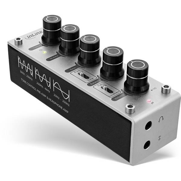InLine® AmpEQ Hi-Res AUDIO Kopfhörer-Verstärker und Equalizer, 3,5mm Klinke USB