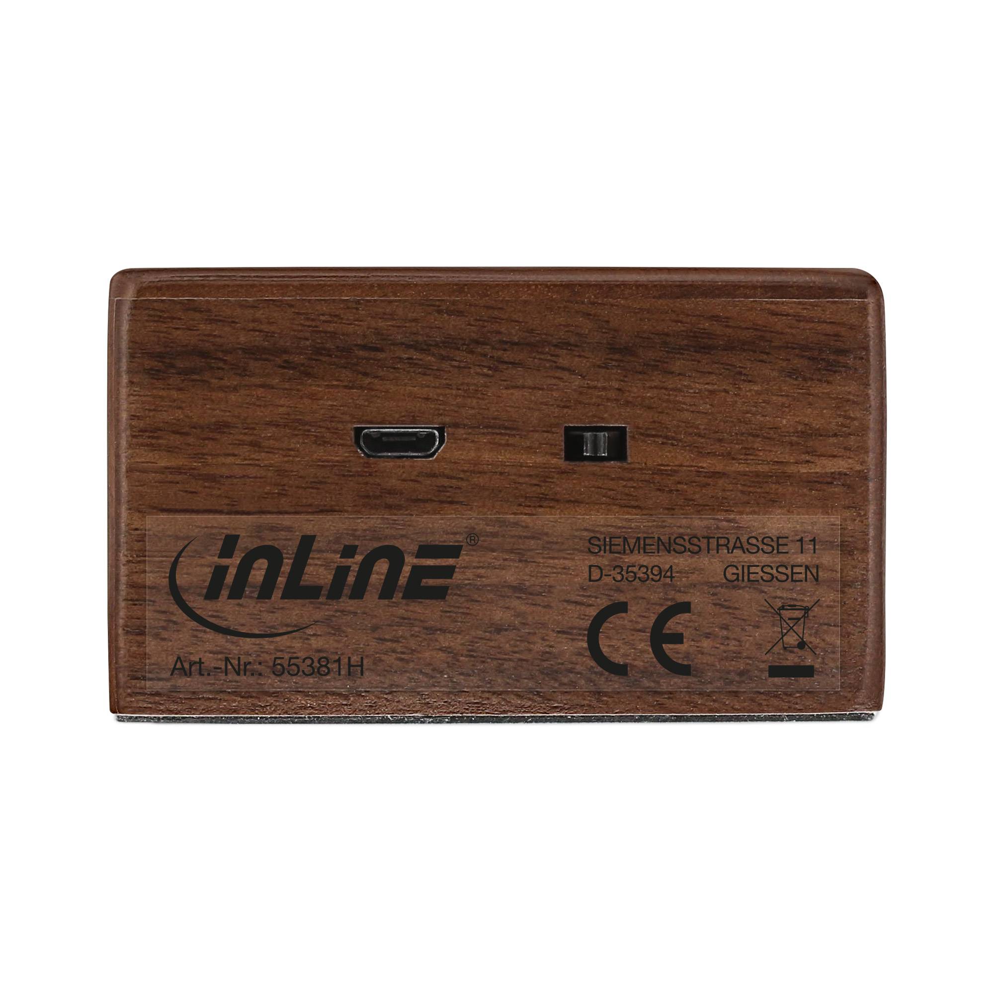 INLINE - woodbrick - Induktionslautsprecher im Echtholzgehäuse - Walnuss-4