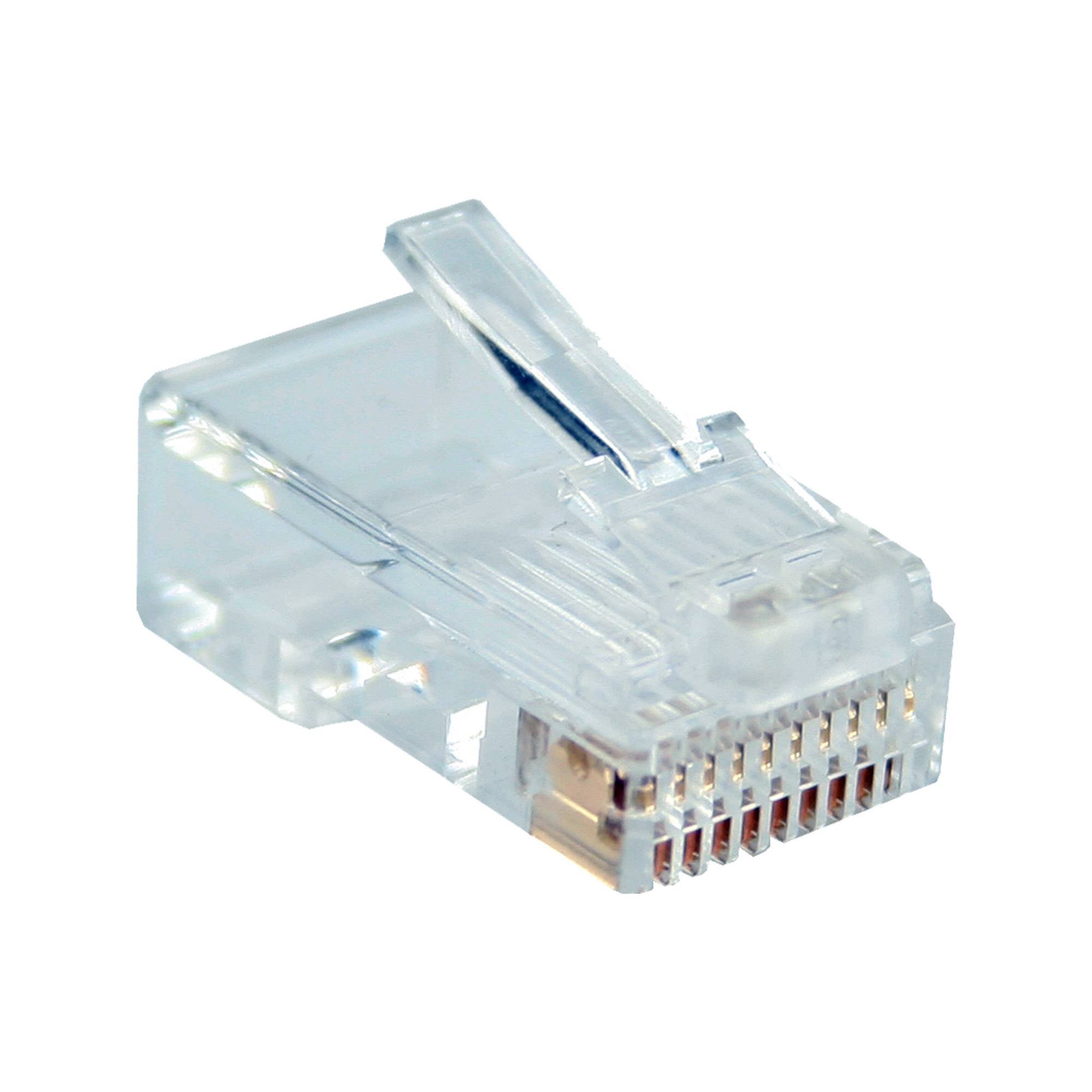 InLine® Modularstecker, 10P10C zum Crimpen (Westernstecker) auf Flachkabel, 10er-0